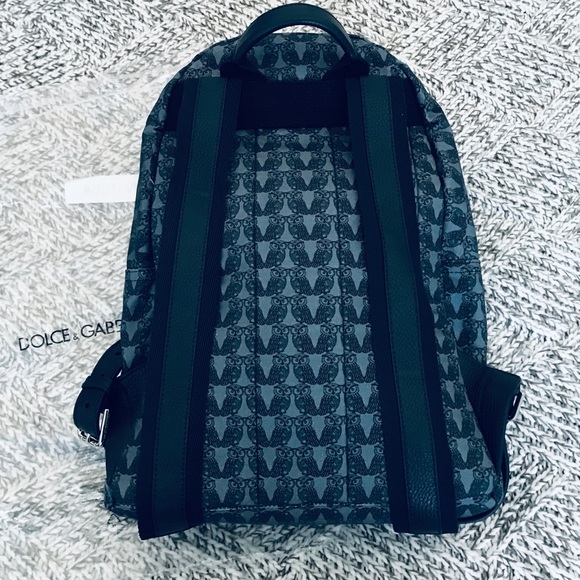 🦉 RARE DOLCE & GABBANA Owl Print Backpack - Picture 6 of 16